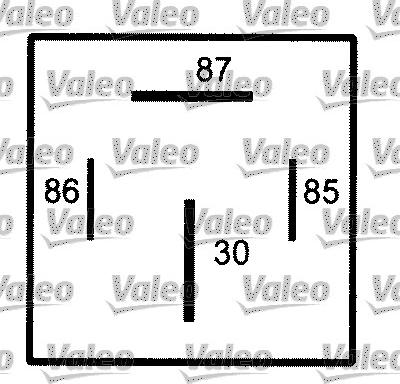 Valeo 643827 - Rele, työvirta inparts.fi