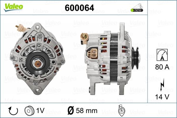 Valeo 600064 - Laturi inparts.fi