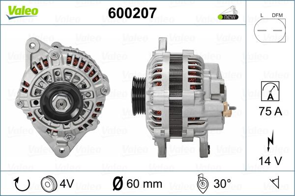 Valeo 600207 - Laturi inparts.fi