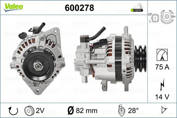 Valeo 600278 - Laturi inparts.fi