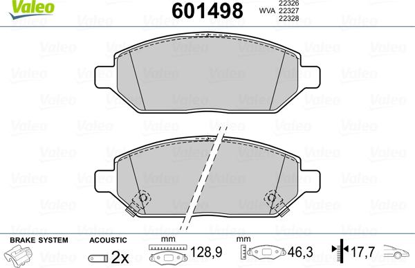 Valeo 601498 - Jarrupala, levyjarru inparts.fi