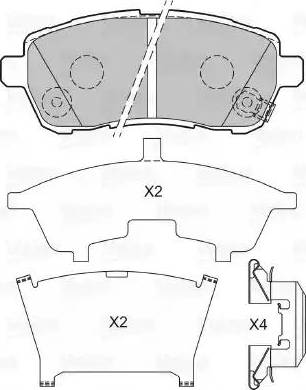 Valeo 601493 - Jarrupala, levyjarru inparts.fi