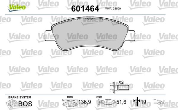 Valeo 601464 - Jarrupala, levyjarru inparts.fi