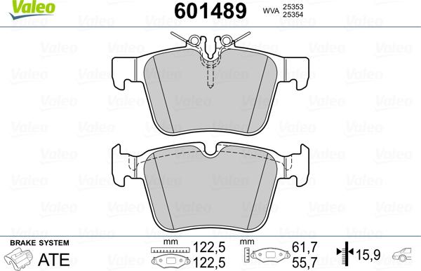 Valeo 601489 - Jarrupala, levyjarru inparts.fi