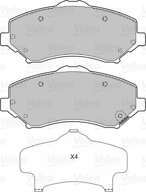 Valeo 601475 - Jarrupala, levyjarru inparts.fi