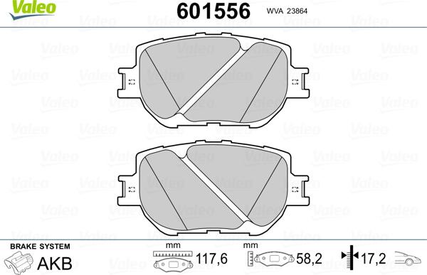 Valeo 601556 - Jarrupala, levyjarru inparts.fi