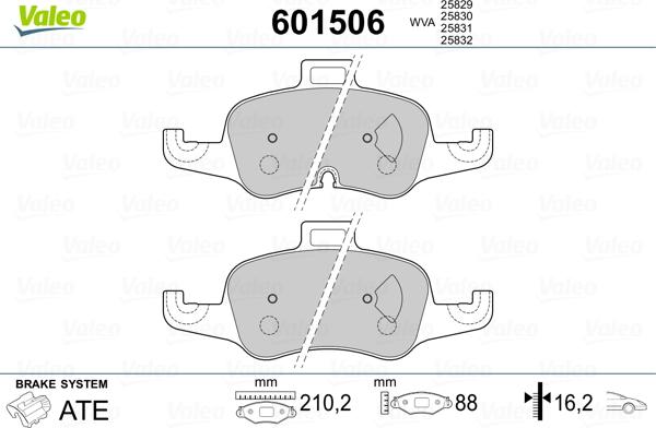 Valeo 601506 - Jarrupala, levyjarru inparts.fi