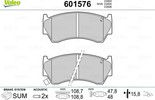 Valeo 601576 - Jarrupala, levyjarru inparts.fi