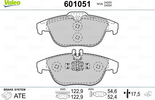 Valeo 601051 - Jarrupala, levyjarru inparts.fi