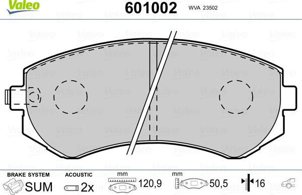 Valeo 601002 - Jarrupala, levyjarru inparts.fi