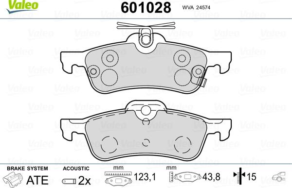 Valeo 601028 - Jarrupala, levyjarru inparts.fi