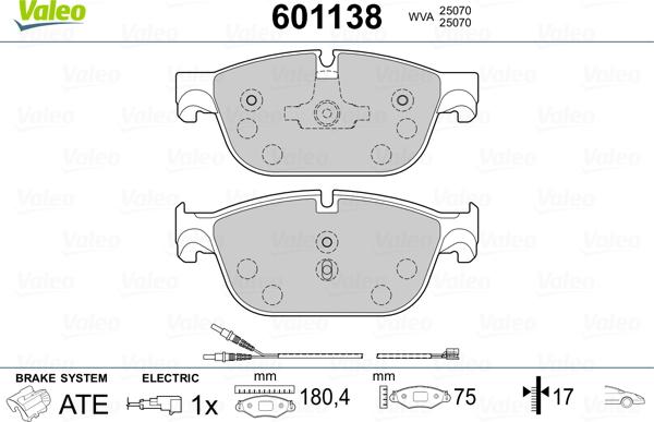 Valeo 601138 - Jarrupala, levyjarru inparts.fi