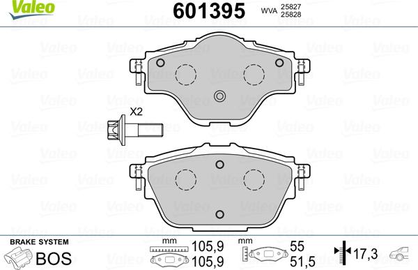 Valeo 601395 - Jarrupala, levyjarru inparts.fi