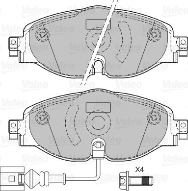 Valeo 601328 - Jarrupala, levyjarru inparts.fi