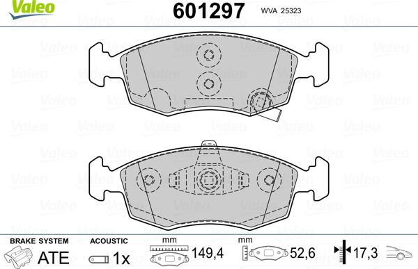 Valeo 601297 - Jarrupala, levyjarru inparts.fi