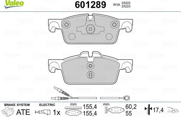 Valeo 601289 - Jarrupala, levyjarru inparts.fi