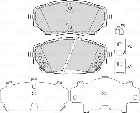 Valeo 601750 - Jarrupala, levyjarru inparts.fi