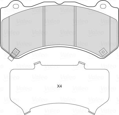 Valeo 601751 - Jarrupala, levyjarru inparts.fi