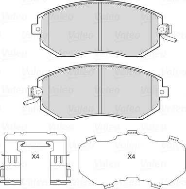 Valeo 601728 - Jarrupala, levyjarru inparts.fi