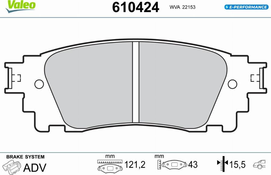 Valeo 610424 - Jarrupala, levyjarru inparts.fi