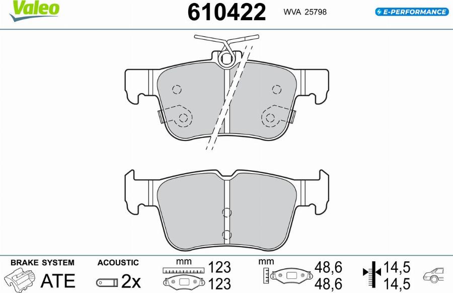 Valeo 610422 - Jarrupala, levyjarru inparts.fi