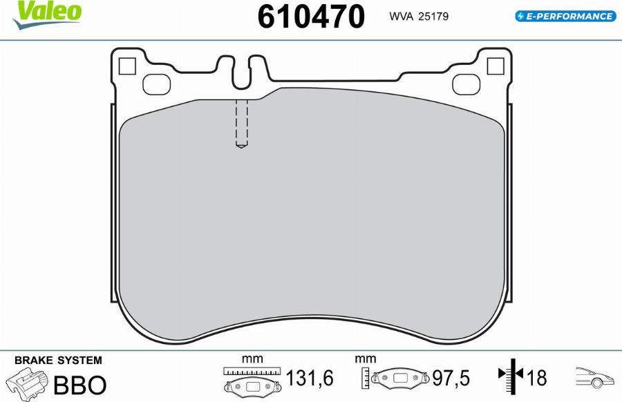 Valeo 610470 - Jarrupala, levyjarru inparts.fi