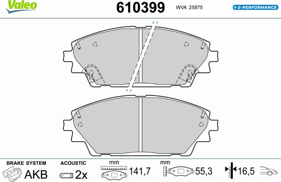 Valeo 610399 - Jarrupala, levyjarru inparts.fi