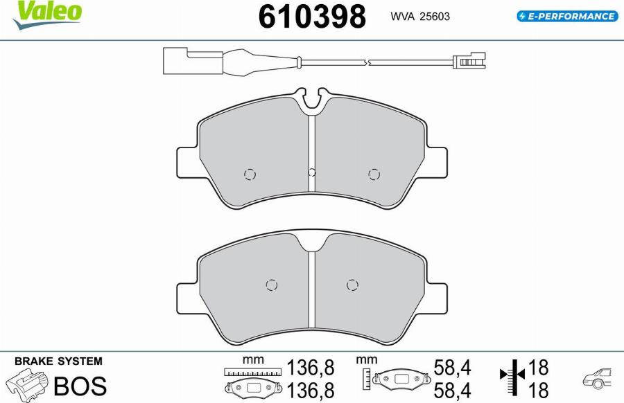 Valeo 610398 - Jarrupala, levyjarru inparts.fi