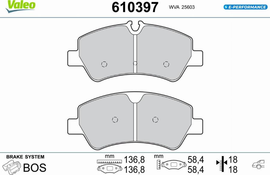 Valeo 610397 - Jarrupala, levyjarru inparts.fi