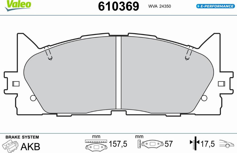 Valeo 610369 - Jarrupala, levyjarru inparts.fi