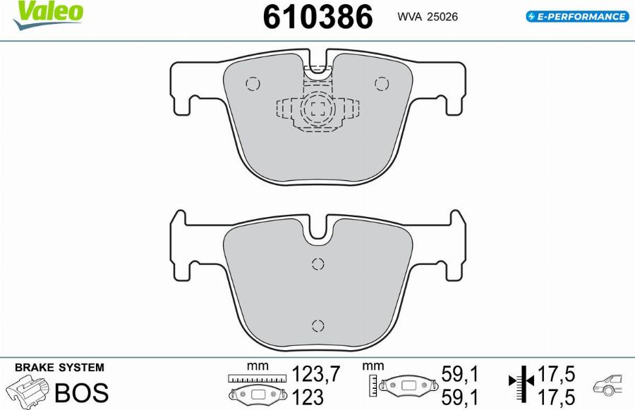 Valeo 610386 - Jarrupala, levyjarru inparts.fi