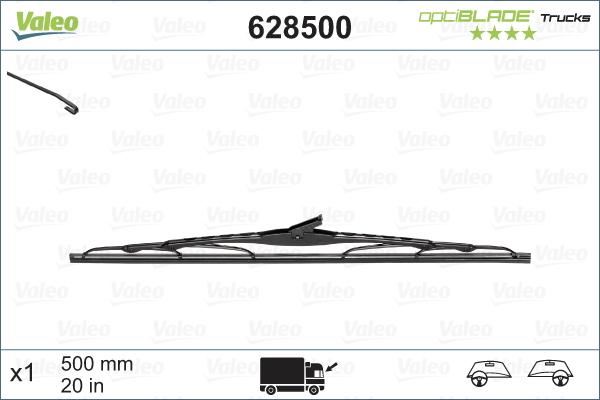 Valeo 628500 - Pyyhkijänsulka inparts.fi