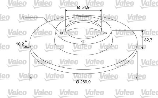 Valeo 675404 - Jarrulevy inparts.fi