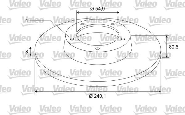 Valeo 675403 - Jarrulevy inparts.fi