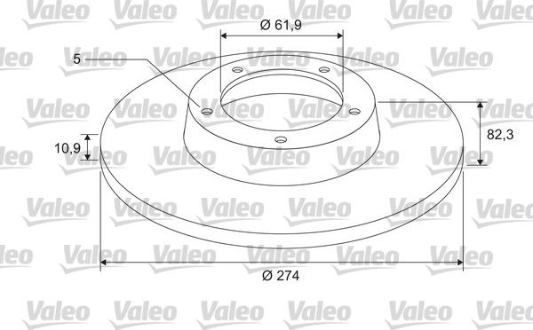 Valeo 675402 - Jarrulevy inparts.fi