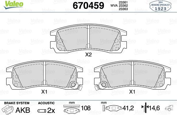 Valeo 670459 - Jarrupala, levyjarru inparts.fi