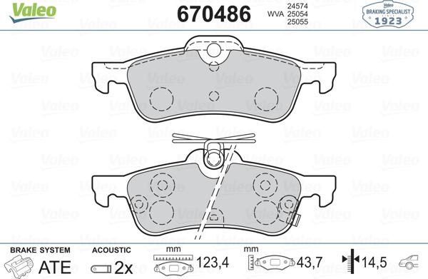 Valeo 670486 - Jarrupala, levyjarru inparts.fi