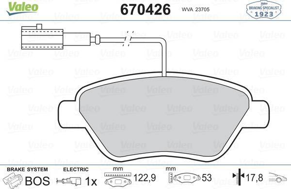 Valeo 670426 - Jarrupala, levyjarru inparts.fi