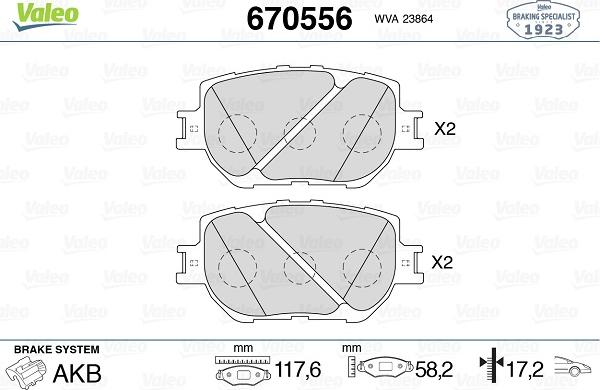 Valeo 670556 - Jarrupala, levyjarru inparts.fi