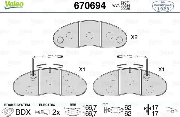 Valeo 670694 - Jarrupala, levyjarru inparts.fi