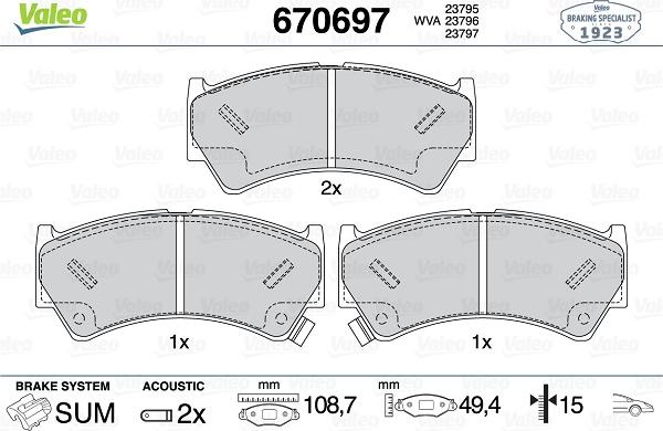 Valeo 670697 - Jarrupala, levyjarru inparts.fi