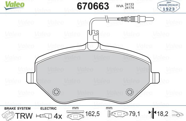 Valeo 670663 - Jarrupala, levyjarru inparts.fi