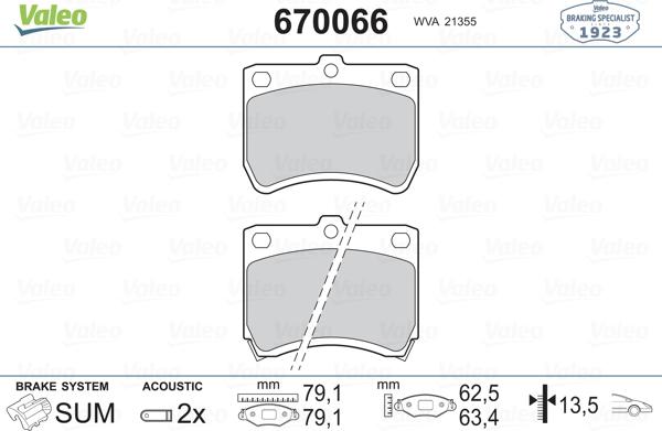 Valeo 670066 - Jarrupala, levyjarru inparts.fi