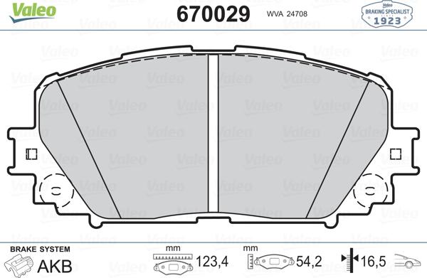 Valeo 670029 - Jarrupala, levyjarru inparts.fi