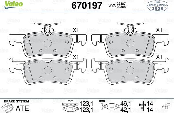 Valeo 670197 - Jarrupala, levyjarru inparts.fi