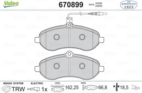 Valeo 670899 - Jarrupala, levyjarru inparts.fi