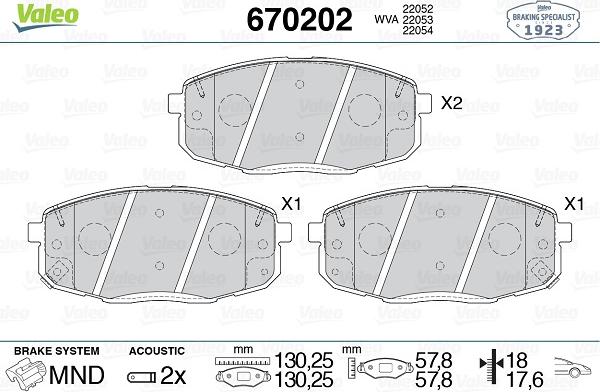 Valeo 670202 - Jarrupala, levyjarru inparts.fi