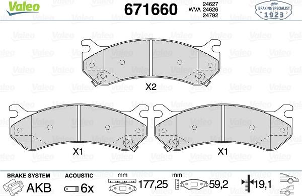 Valeo 671660 - Jarrupala, levyjarru inparts.fi