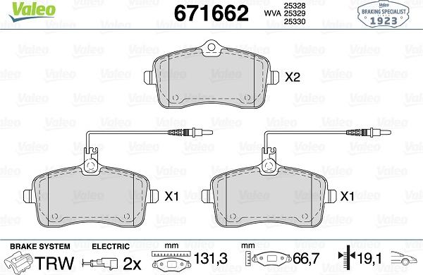 Valeo 671662 - Jarrupala, levyjarru inparts.fi