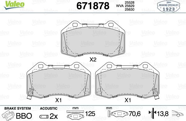 Valeo 671878 - Jarrupala, levyjarru inparts.fi